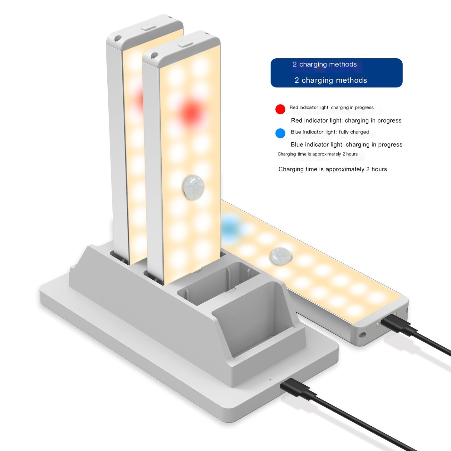 Smart Motion Sensor Rechargeable LED Night Light