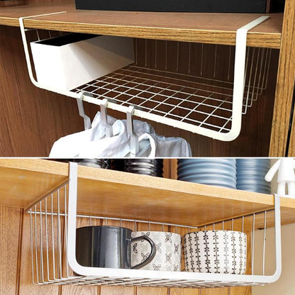 Home Storage Organization Baskets - Wire Hanging Bins